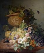 Картина Натюрморт с цветами и фруктами, Еелке Джелес Еелкема